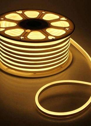 Гибкий неон 50метрів колір тепло білий