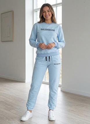 Костюм голубого цвета balenciaga размер s,m,l