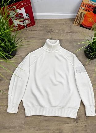 Stone island гольф в’язка white ghost