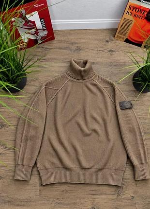 Stone island гольф в’язка beige ghost