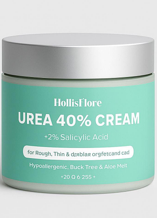 Urea 40% cream крем для ніг 200 мл з сечовиною інтенсивний догляд за шкірою стоп відновлення зволоження пом’якшення