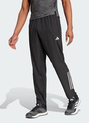 Брюки спортивные adidas gym+ training 3-stripes woven pants im7484, xl, черные