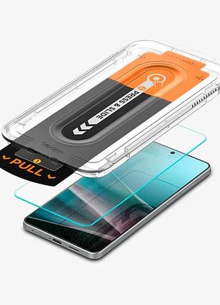 Захисне скло spigen glas.tr ez fit pro для samsung galaxy s26 ultra (2 шт.) з рамкою для встановлення
