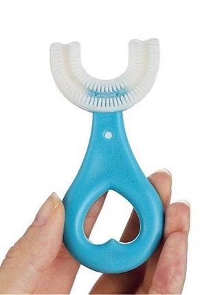 Супер дитяча силіконова щітка для догляду за зубами u-shape soft toothbrush