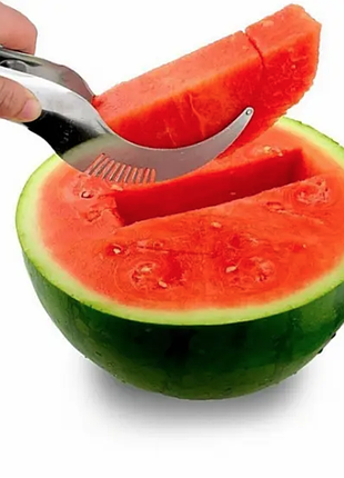 Супер ніж для чищення та різання кавуна watermelon slicer, ніж-щипці для нарізування кавуна або дині на часточки