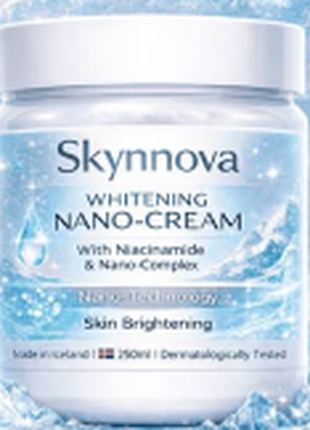 Skynnova whitening nano-cream освітлюючий нано-крем з ніацинамідом 250 мл