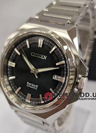 Мужские механиические наручные часы citizen nb6010-81e с браслтом автоматичческие