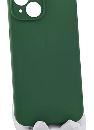 Чохол silicone case box для apple iphone 14 бампер із мікрофіброю зелений (без лого)