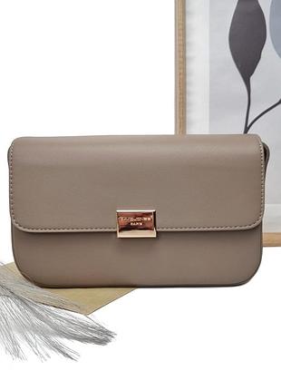 Сумка крос-боді екошкіра бежевий арт.cm6727-7 beige davidjones франція