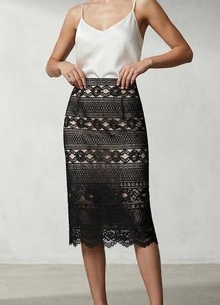 Юбка кружевная миди. h&amp;m. привезенная из австреи
p s/m
