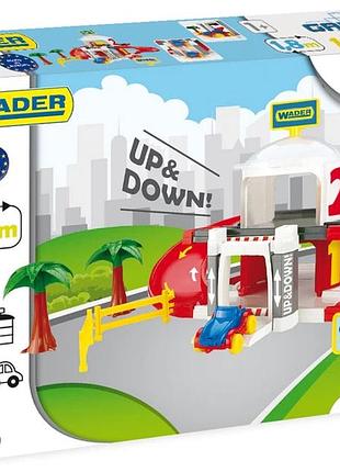 Игрушечный набор гараж с лифтом wader 2 уровни (50300)