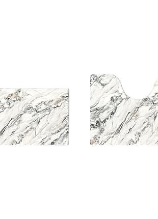Набор ковриков диатомитовых для ванной и туалета 50х80 40х50 см white marble mc-13060