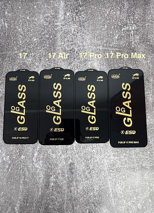 Защитное стекло og для iphone 18 pro max / 0.33 мм 9h