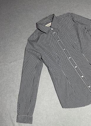 Weekend max mara коттоновая рубашка в клетку 4