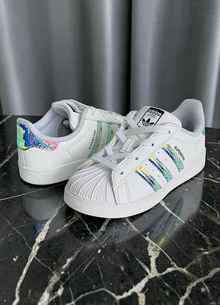 Дитячі кросівки для дівчинки adidas superstar оригінал 26 розмір