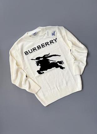 Светр burberry ekry intarsia knit