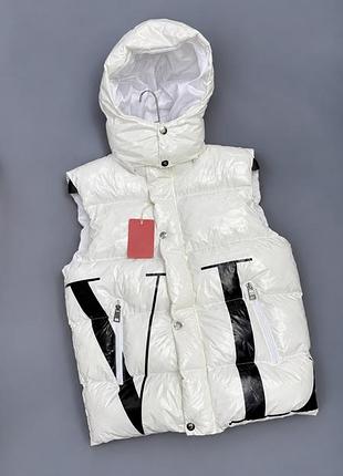 Жилетка moncler x valentino біла