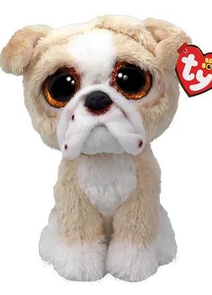 Мягкая игрушка ty beanie boos английский бульдог pooch 15 см