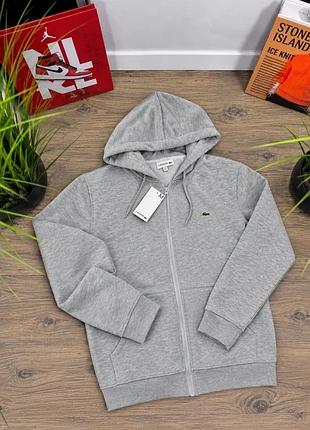 Костюм lacoste сірий фліс