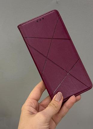 Захисний чохол-книжка для samsung a33 5g,якісний чохол-книжка для телефона samsung a33 5g із захистом екрана (вишневий)