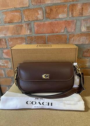 Женская сумка премиум coach brook flap chain bag