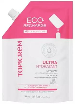 Змінний картридж молочко для тіла topicrem uh ultra moisturizing 500 мл