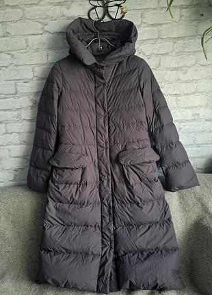 Длинный пуховик uniqlo +j ultra light down (размер s) в идеале