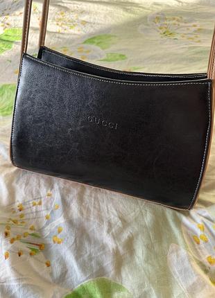 Сумка жіноча gucci чорна 8