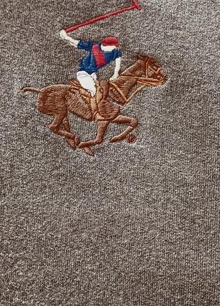 Чоловічий лонгслів polo club сірий xl