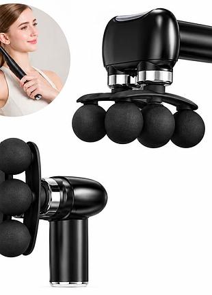 Изогнутный u-образный двойной перкусионный массажер для тела versatile muscle massage gun md-xy-15 / ручной вибромассажер