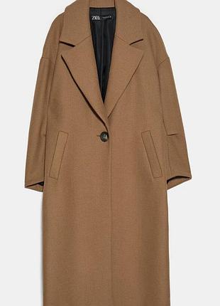 Пальто жіноче zara осіннє, коричневе