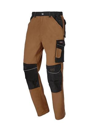 Брюки рабочие карго с функциональными карманами для мужчины parkside cordura® 464122 50(m) коричневый