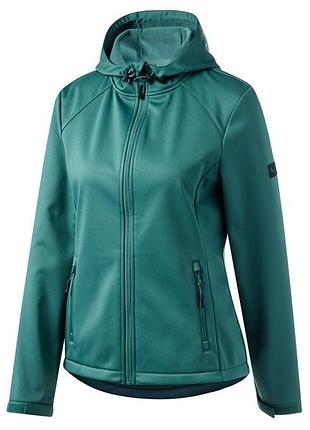 Куртка softshell (софтшел) водоотталкивающая и ветрозащитная для женщины rocktrail dope dyed 418414 s бирюзовый