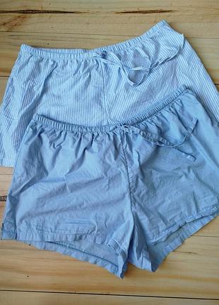 Комплект пижамных шортов h&amp;m m р хлопок