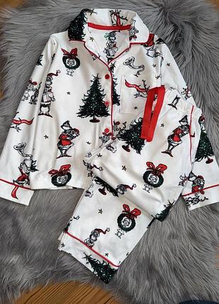 Неймовірна якісна стильна піжама з грінчем на дівчинку 4/5р matalan