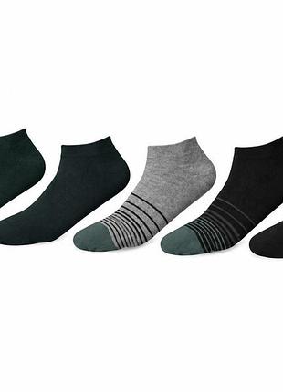 Носки трикотаж набор 5 пар короткие для мужчины livergy by esmara men 507148 39-42 комбинированный