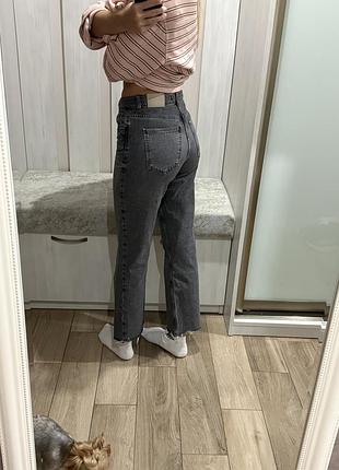 Джинси жіночі zara сірі укорочені