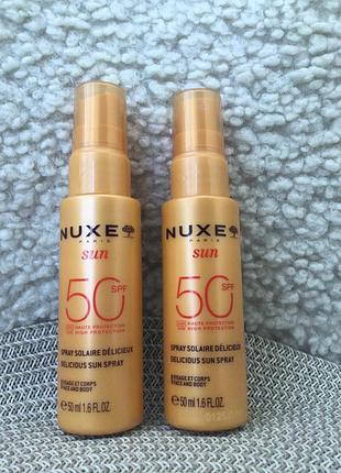 Сонцезахисний спрей для тіла та обличчя spf 50