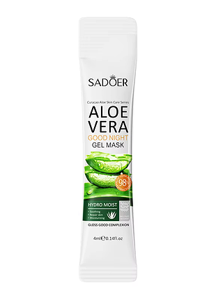 Ночная маска-стик sadoer curacao aloe vera увлажняющая 4 г