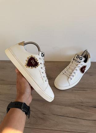 Кросівки кеди шкіряні dolce & gabbana оригінал