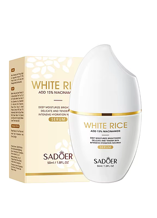 Сироватка для обличчя sadoer white rice nicotinamide 50 г
