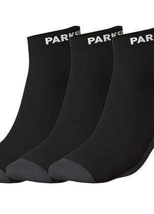 Носки 3 пары короткие для мужчины parkside creora® 494823 39-42 черный