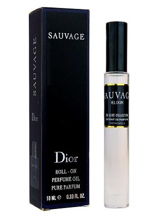 Парфюм масляный мужской dior sauvage elixir 10 мл