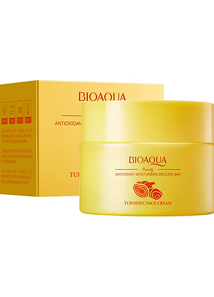 Крем для лица bioaqua turmeric с куркумой, увлажняющий и антиоксидантный 60 г