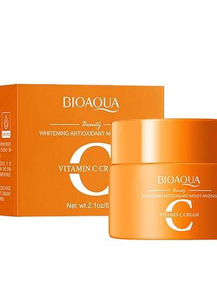 Крем для обличчя bioaqua vitamin c з освітлюючим та антиоксидантним ефектом 60 г