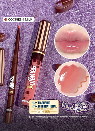 Sheglam cocoa kiss lip duo cookies n' milk - блеск + карандаш для губ (6331)