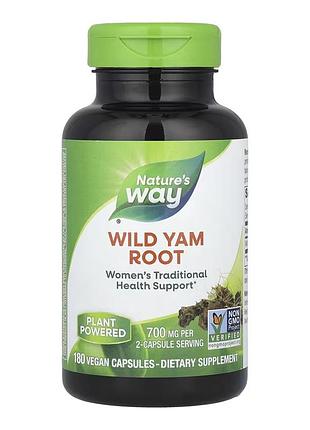 Дикий ямс, nature's way, 180 капсул, для щоденного раціону.