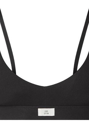 Бюстгальтер без косточек в рубчик для женщины esmara lycra® 507247 l черный