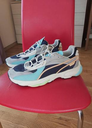 Мужские  кросівки puma rs-connect dust blue glacial-blue peacoat 382088-02