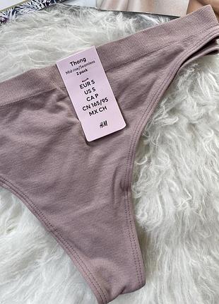 Трусики стринги рожеві h&m